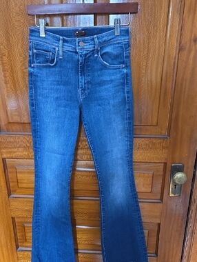 MOTHER Dark Blue Flared Jeans